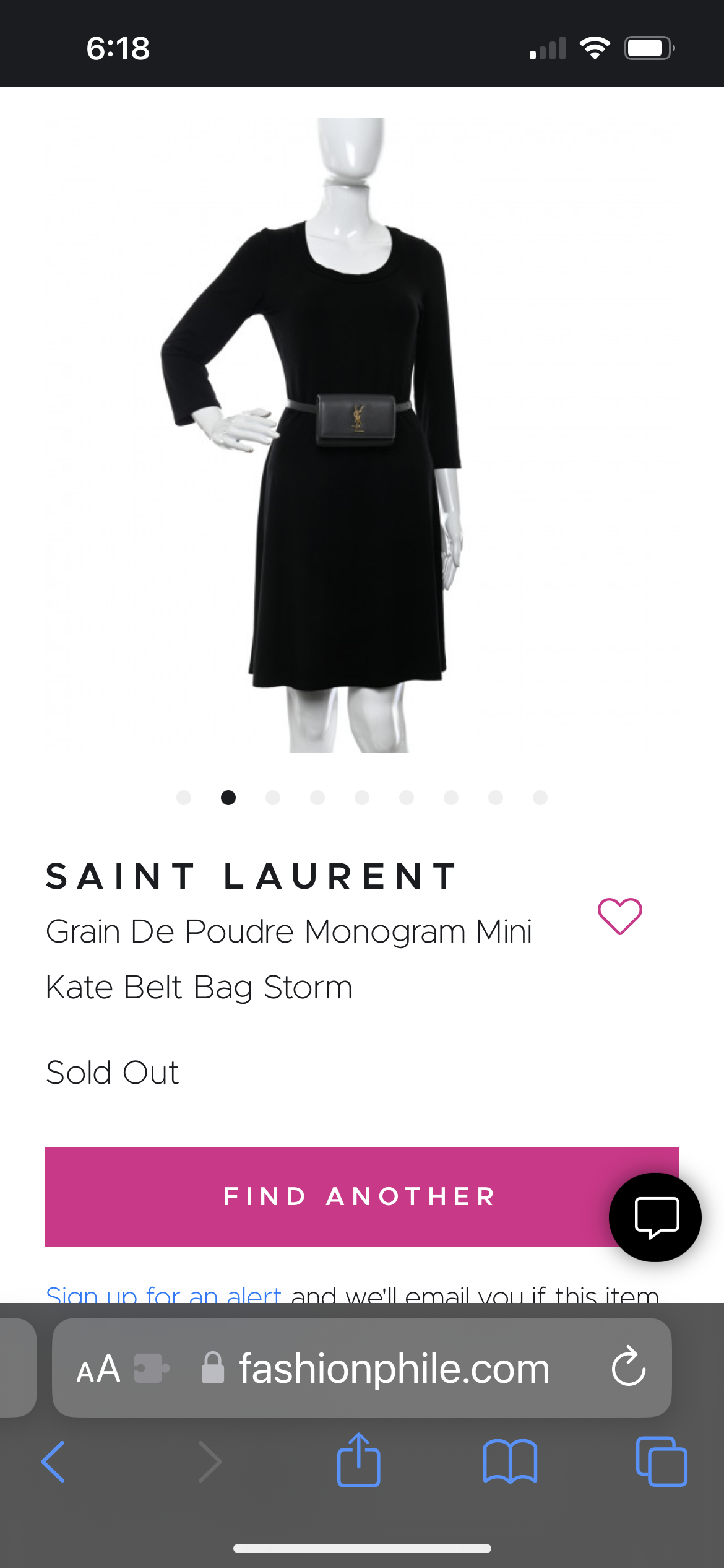 Saint Laurent Kate mini belt bag