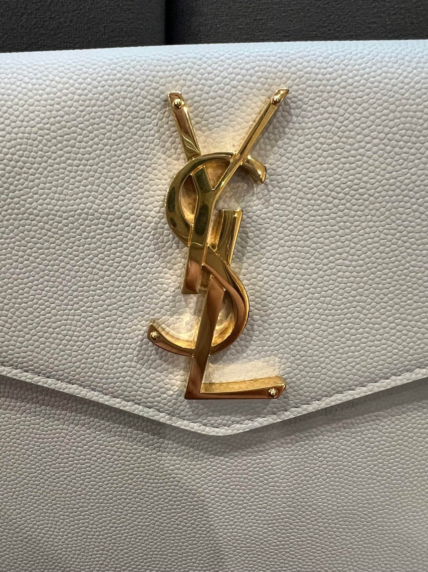Saint Laurent uptown clutch with chain