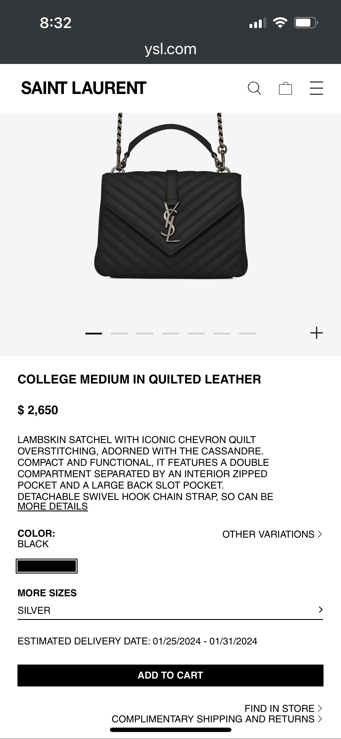 YSL College Bag Medium
