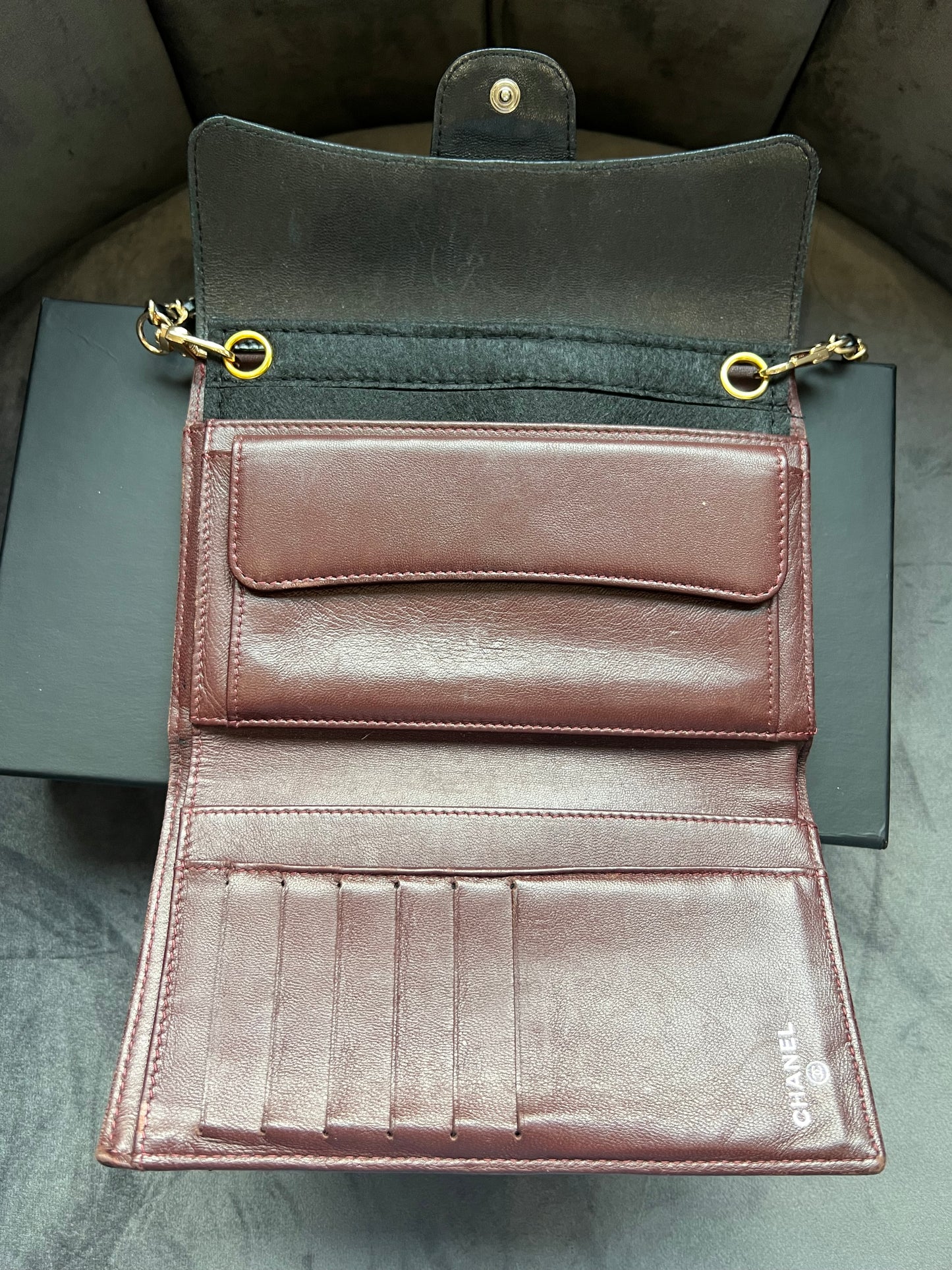 Chanel timeless wallet on chain