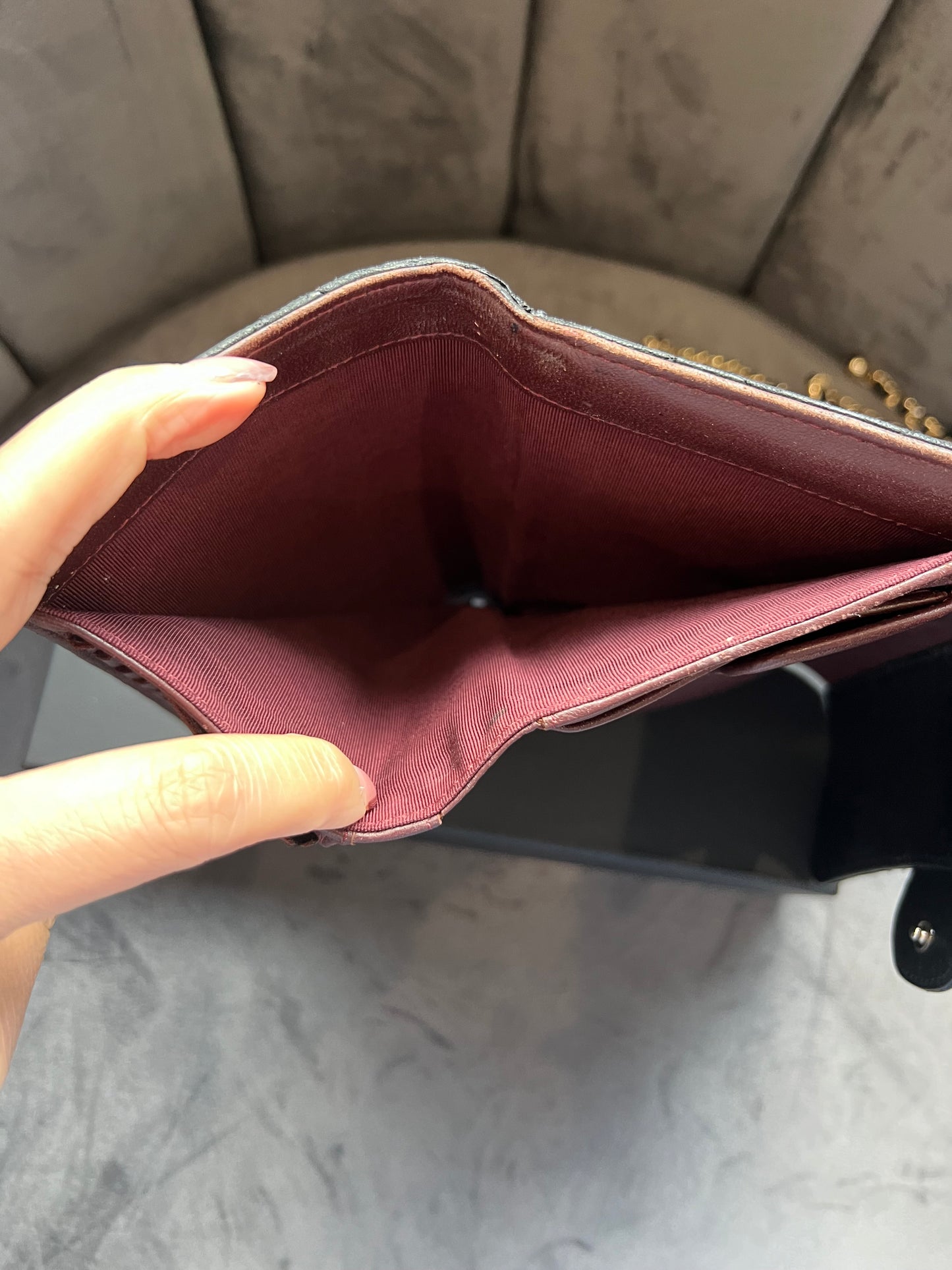Chanel timeless wallet on chain