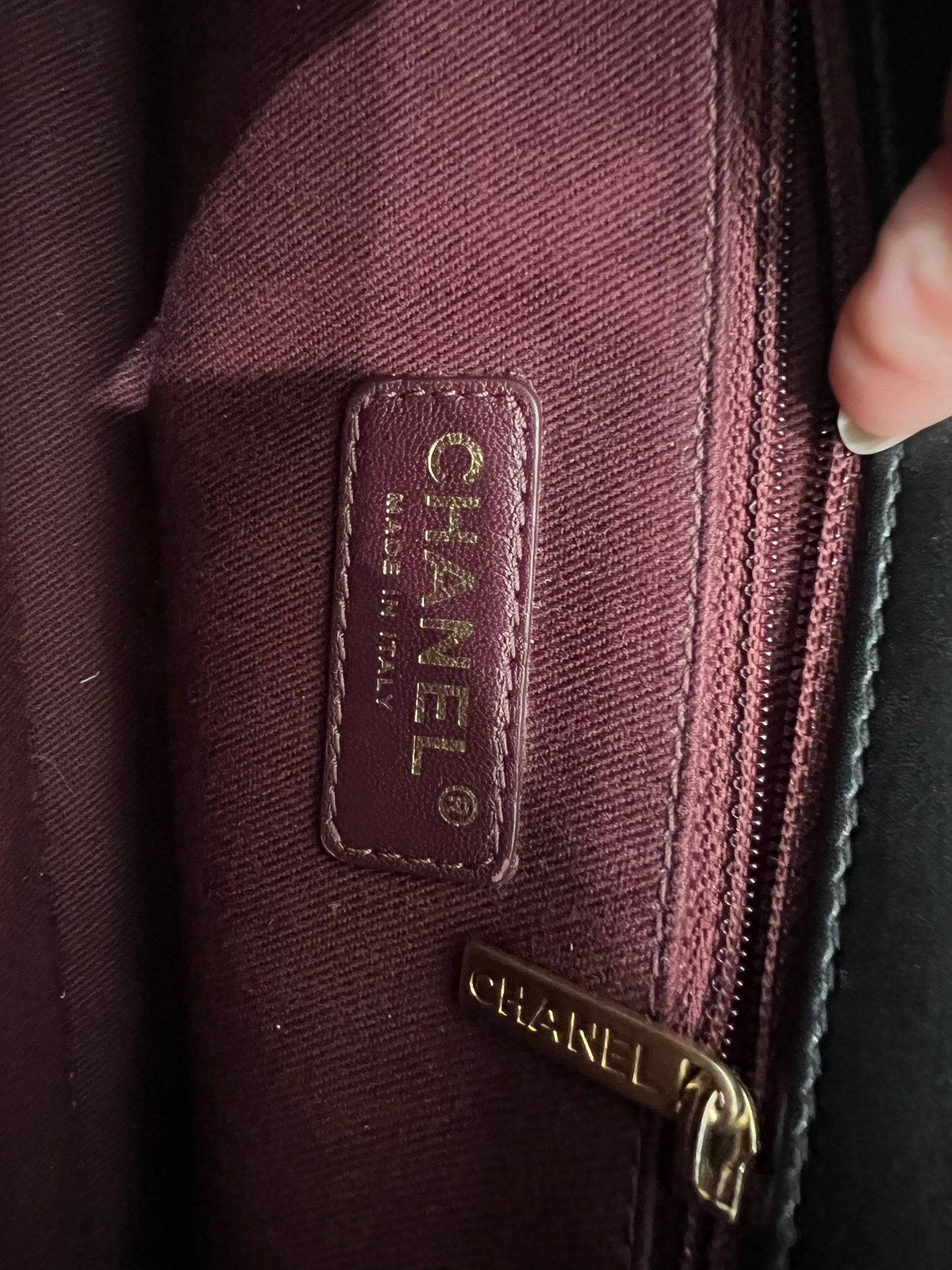 Chanel black single flap quilted handbag