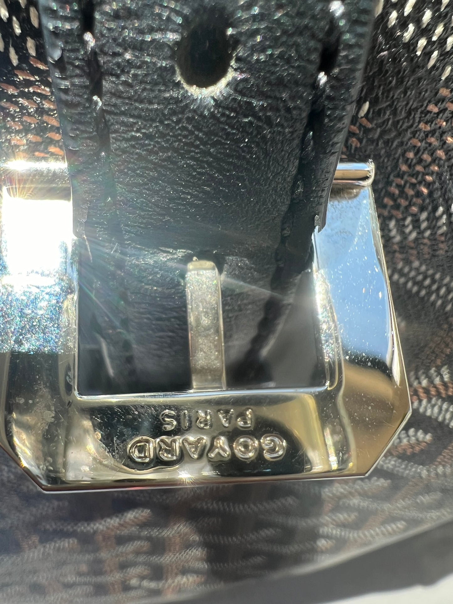 GOYARD Goyardine Sac Marie Galante MM Black