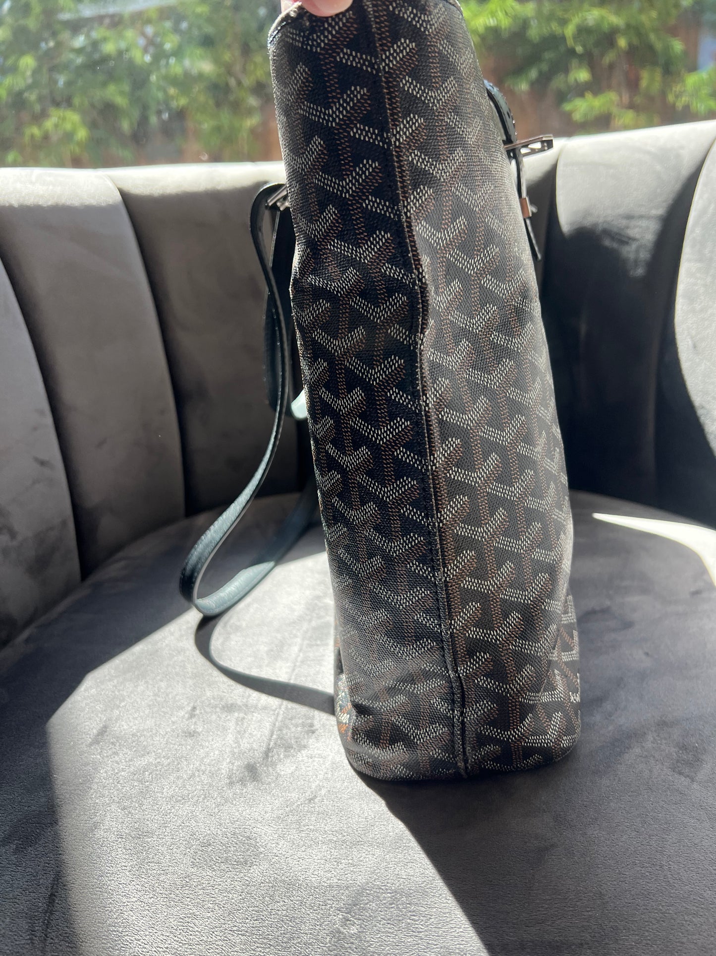 GOYARD Goyardine Sac Marie Galante MM Black