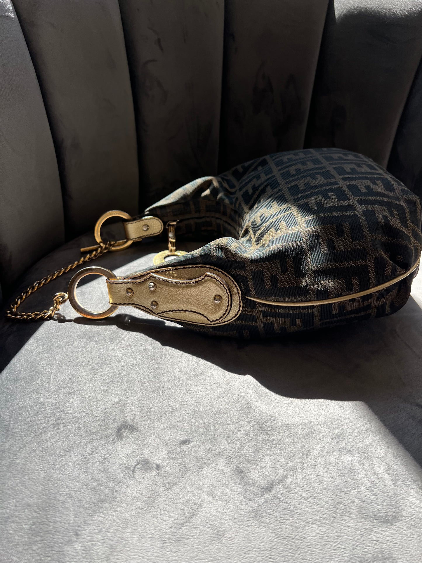 Fendi chain hobo and bracelet bag