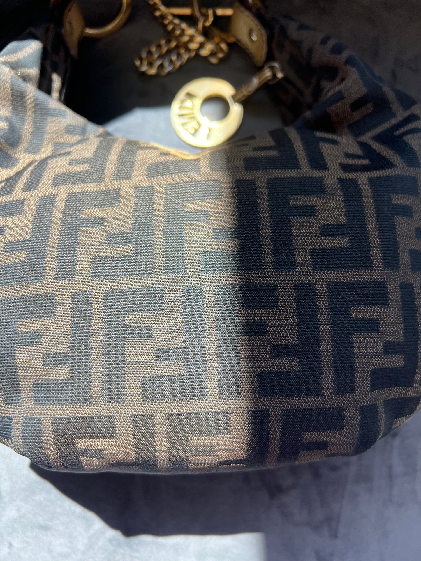 Fendi chain hobo and bracelet bag