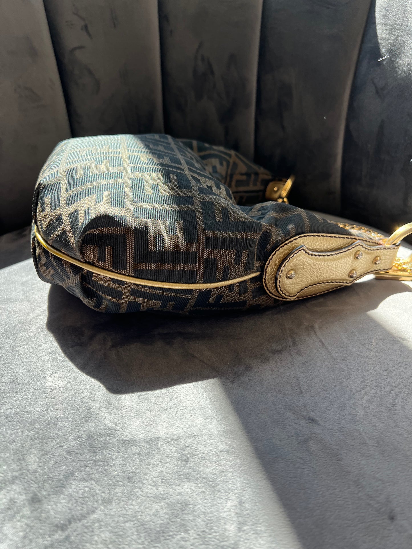 Fendi chain hobo and bracelet bag