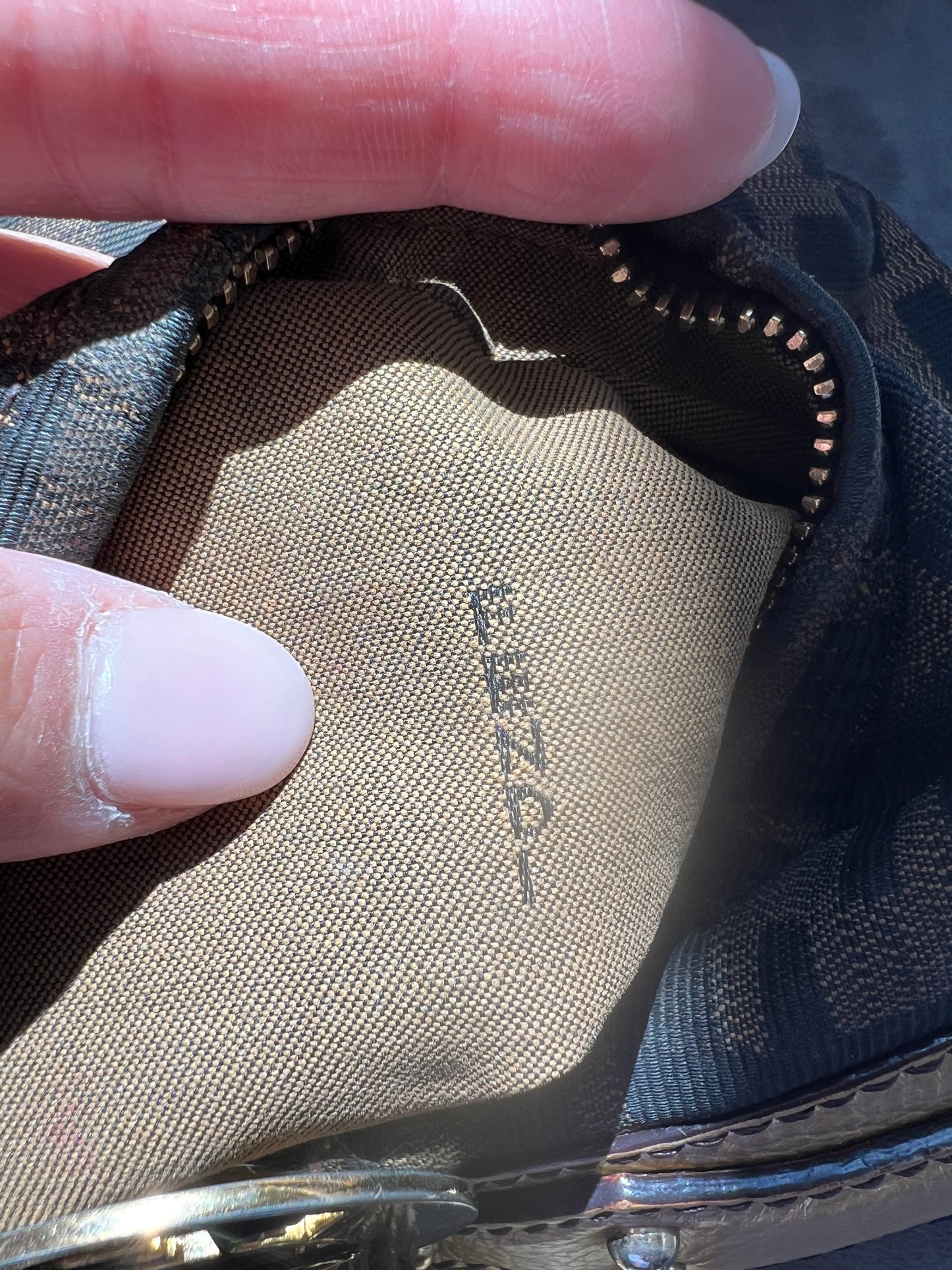 Fendi chain hobo and bracelet bag