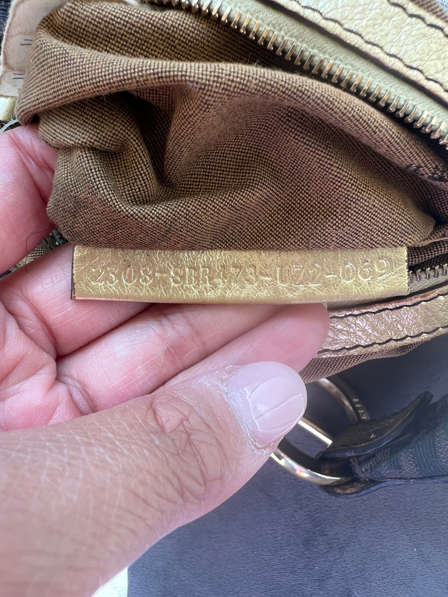 Fendi chain hobo and bracelet bag