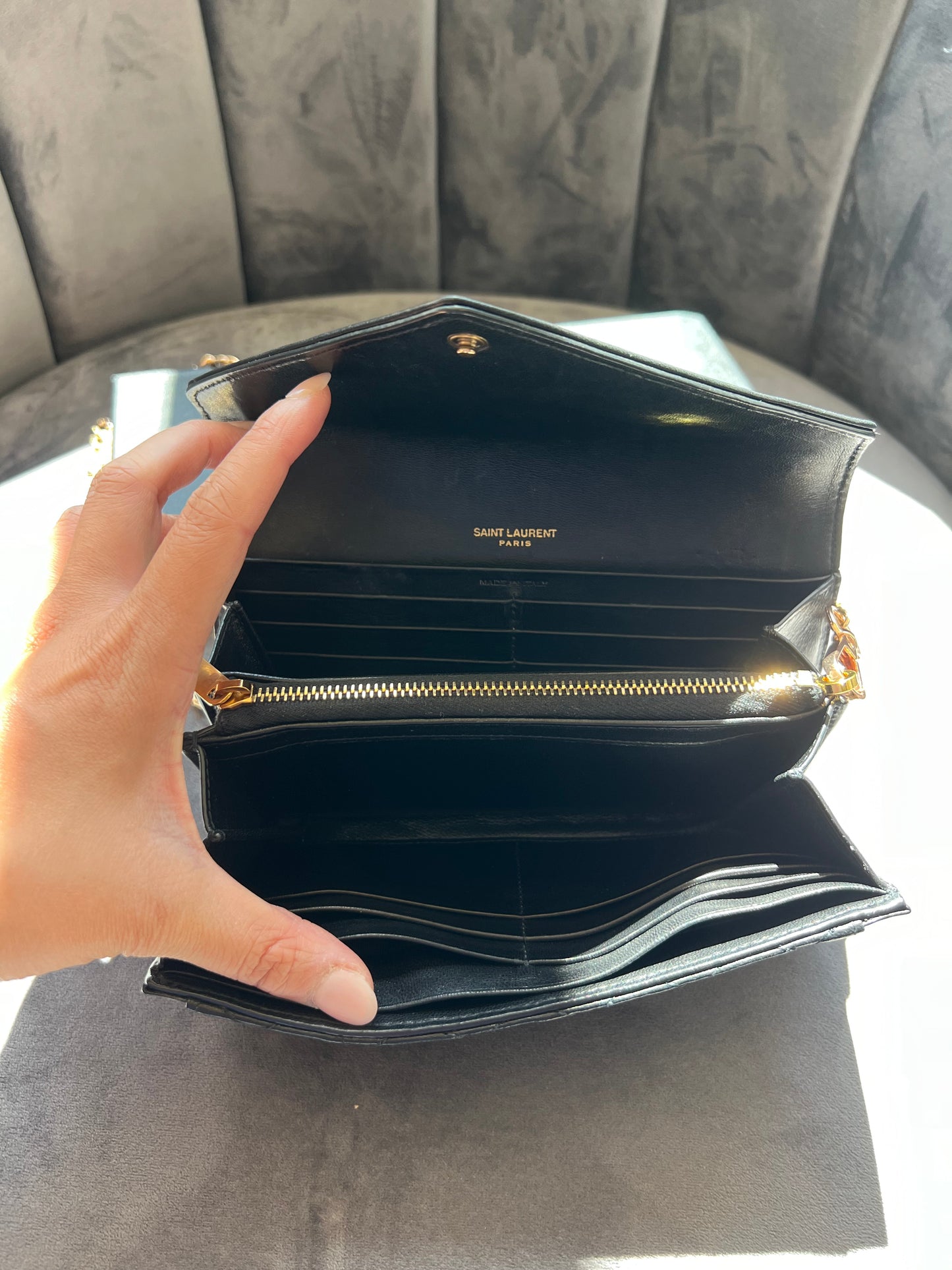 Yves Saint Laurent Gaby Wallet on chain