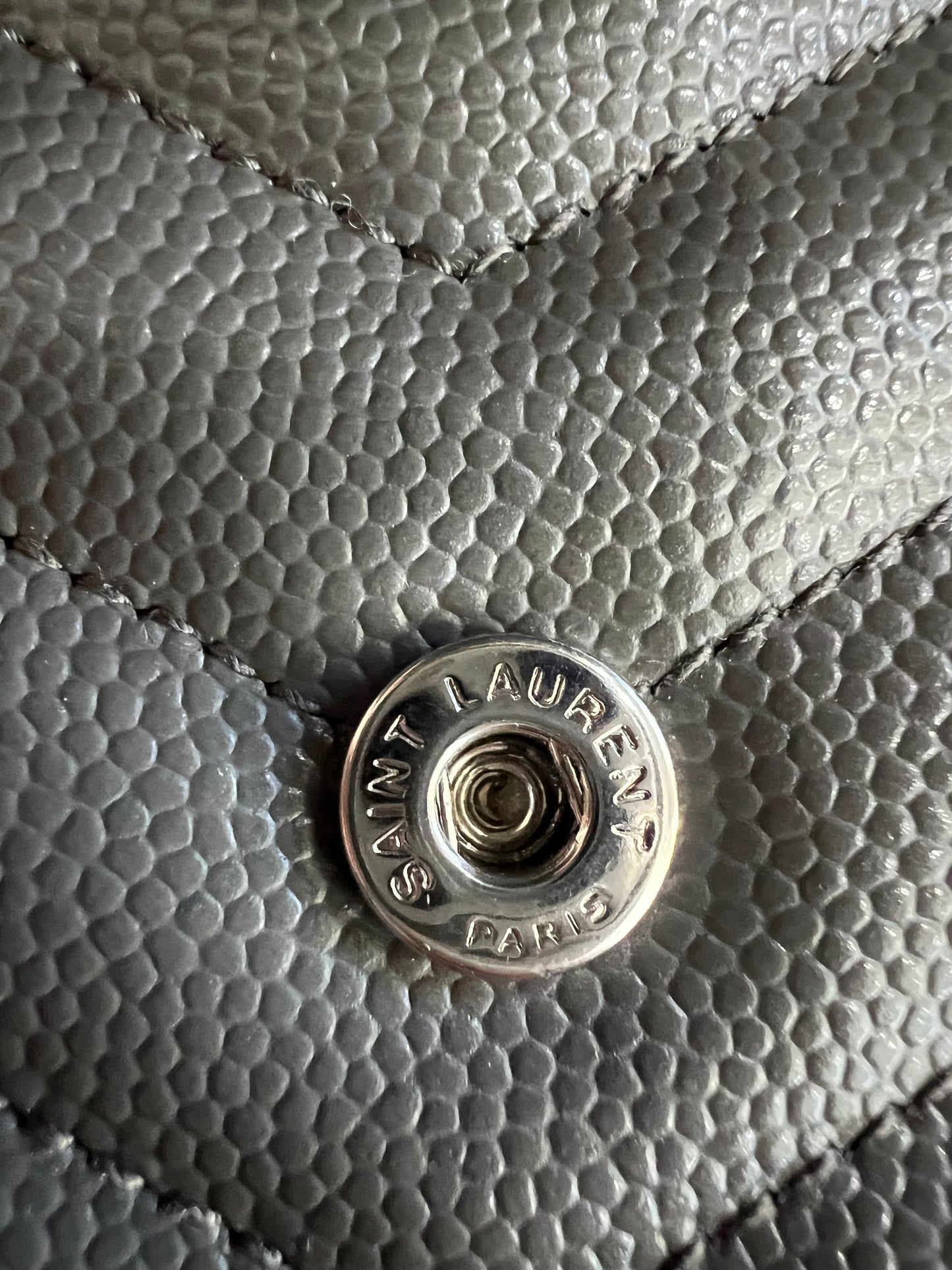YSL gray crossbody bag
