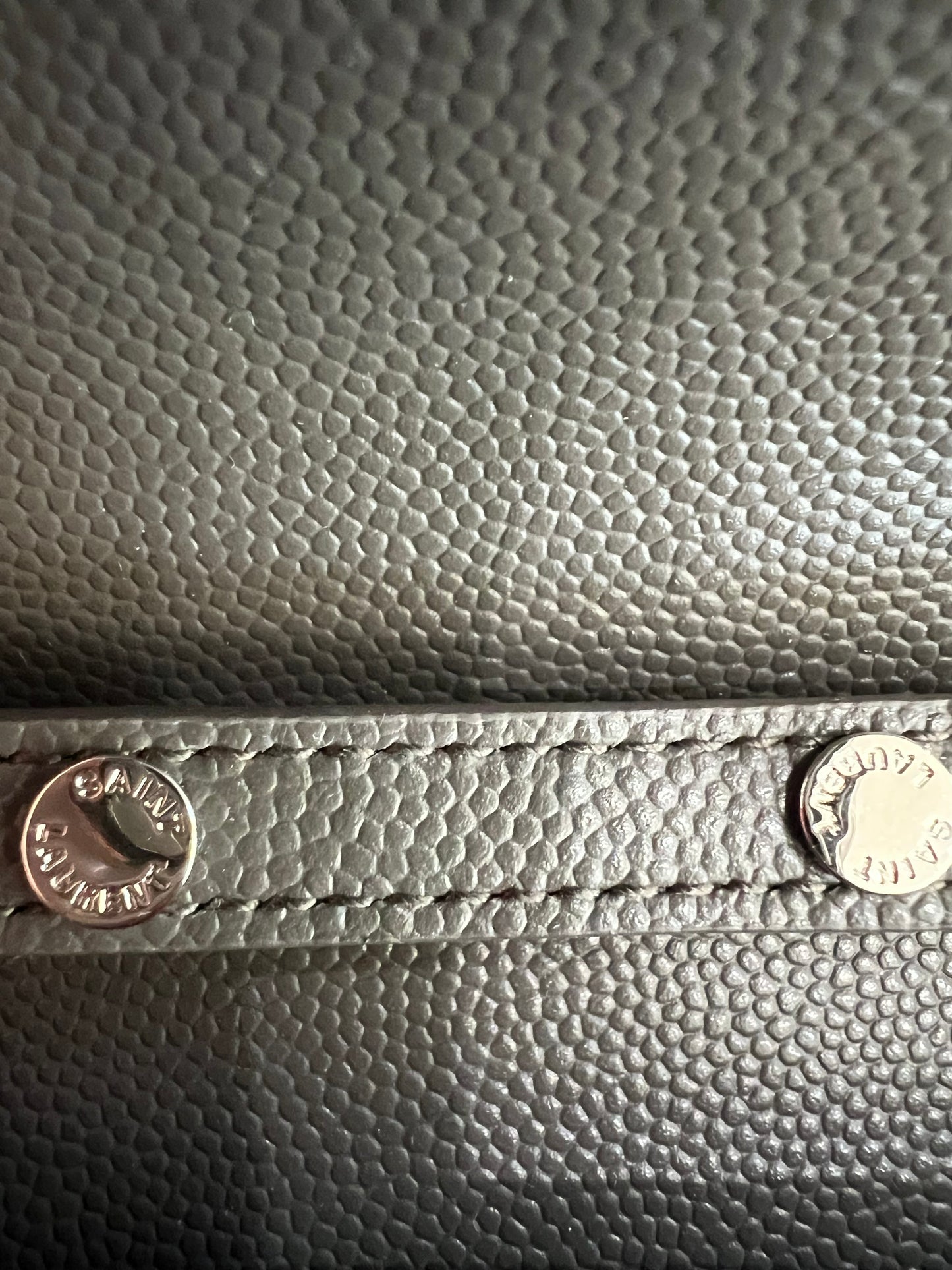 YSL gray crossbody bag