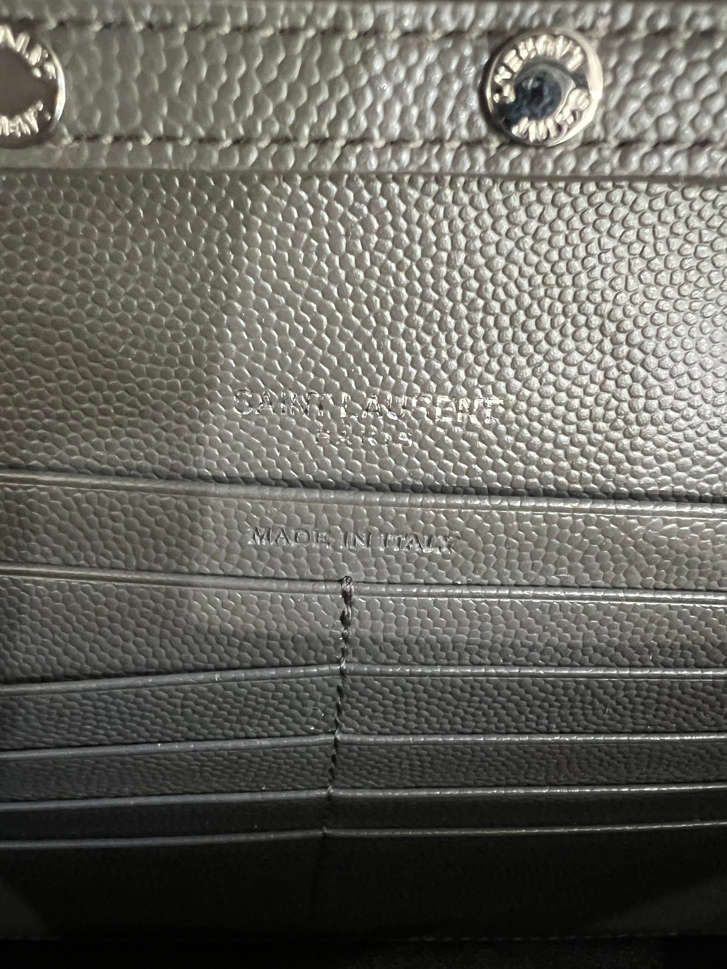YSL gray crossbody bag