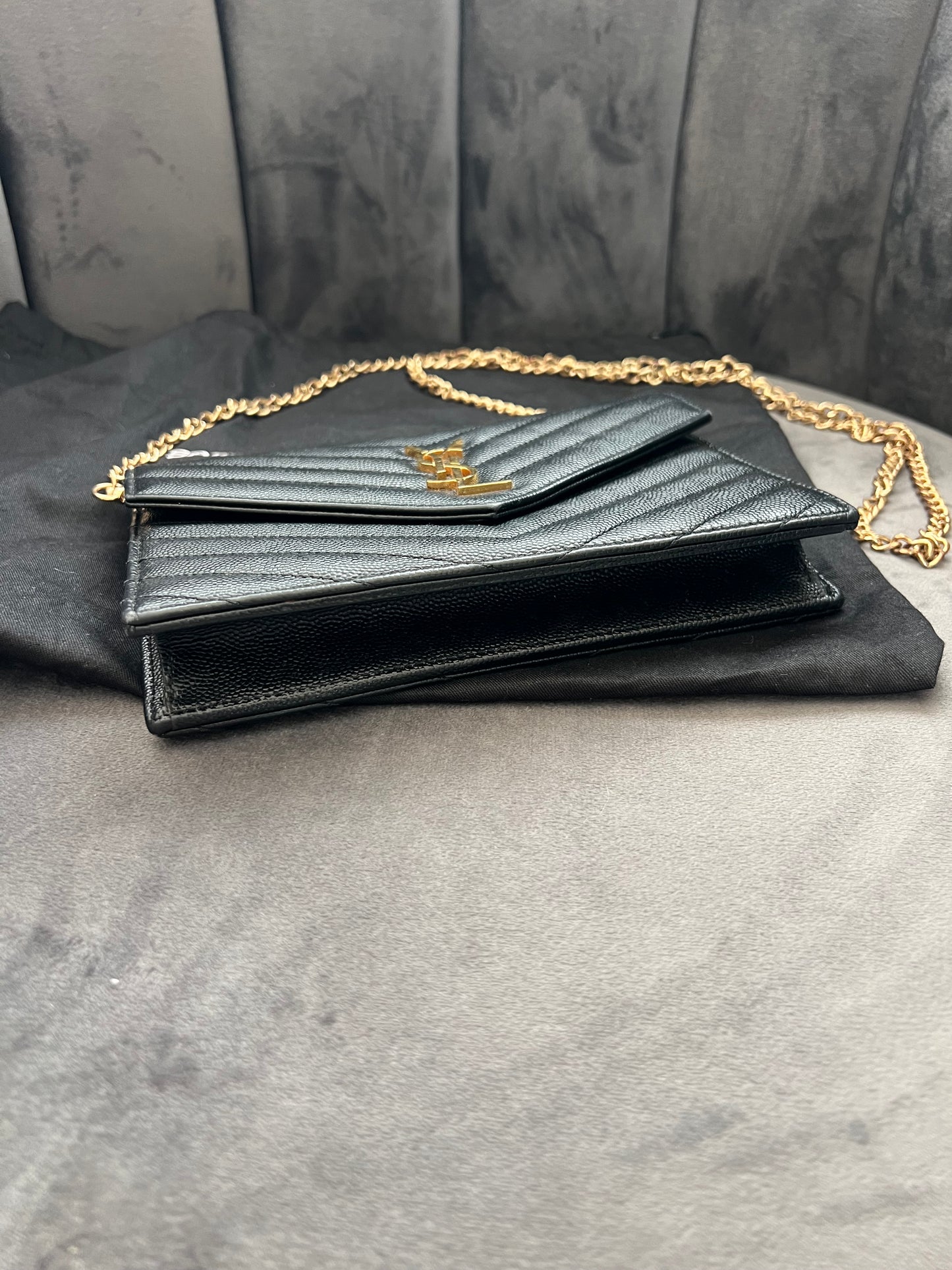 Yves Saint Laurent Cassandre envelope flap crossbody bag