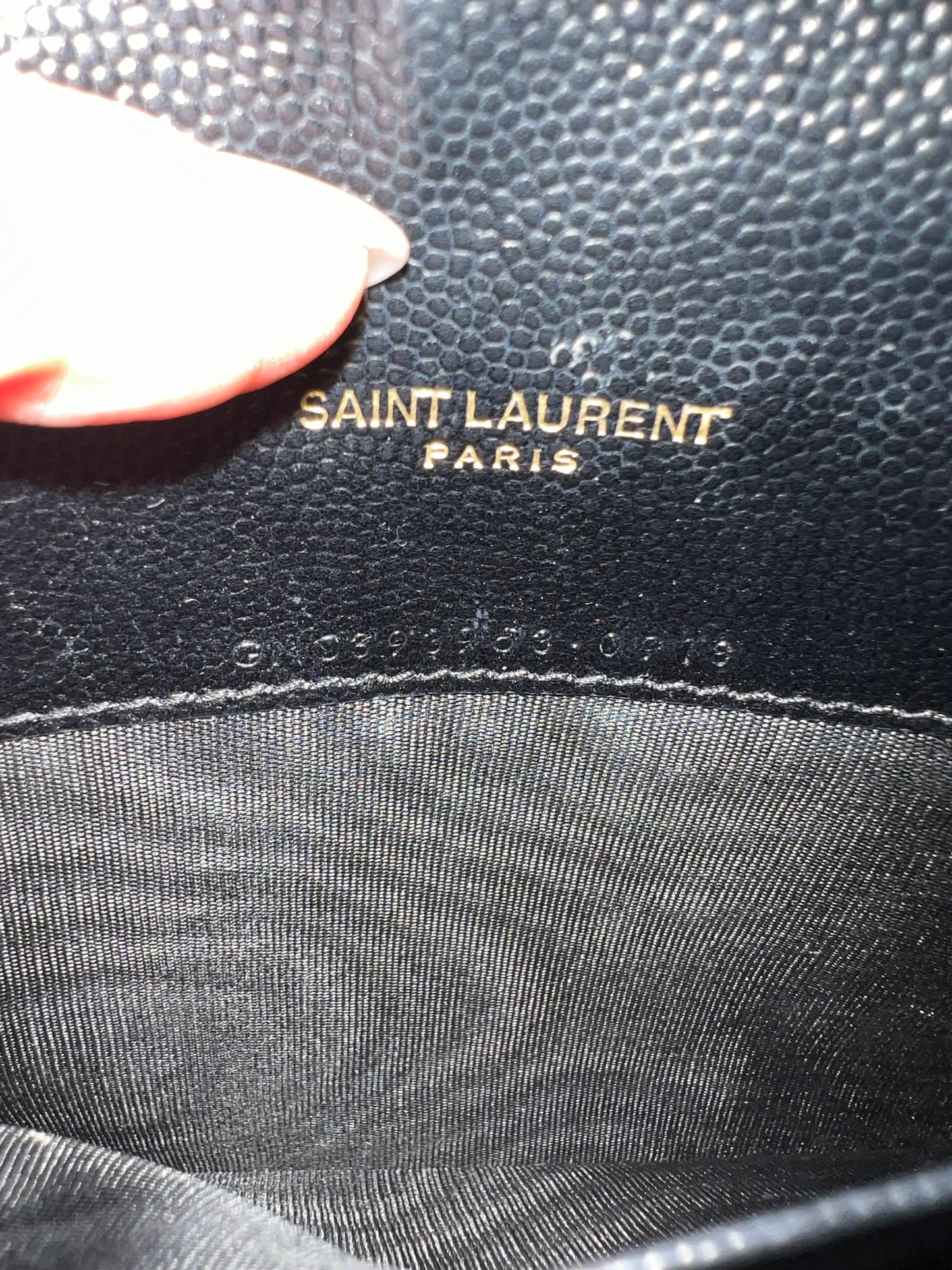 Yves Saint Laurent Cassandre envelope flap crossbody bag