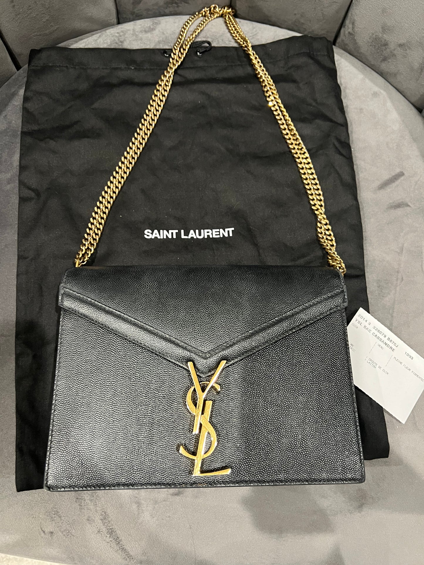 Yves Saint Laurent Cassandre Clasp Monogram in Medium