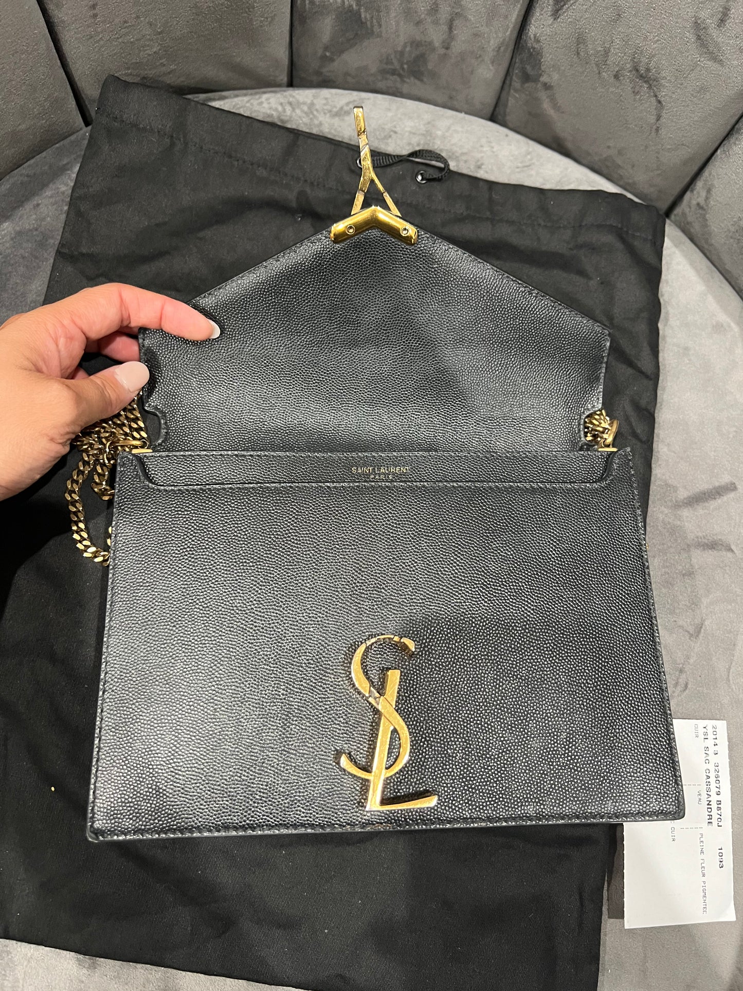 Yves Saint Laurent Cassandre Clasp Monogram in Medium