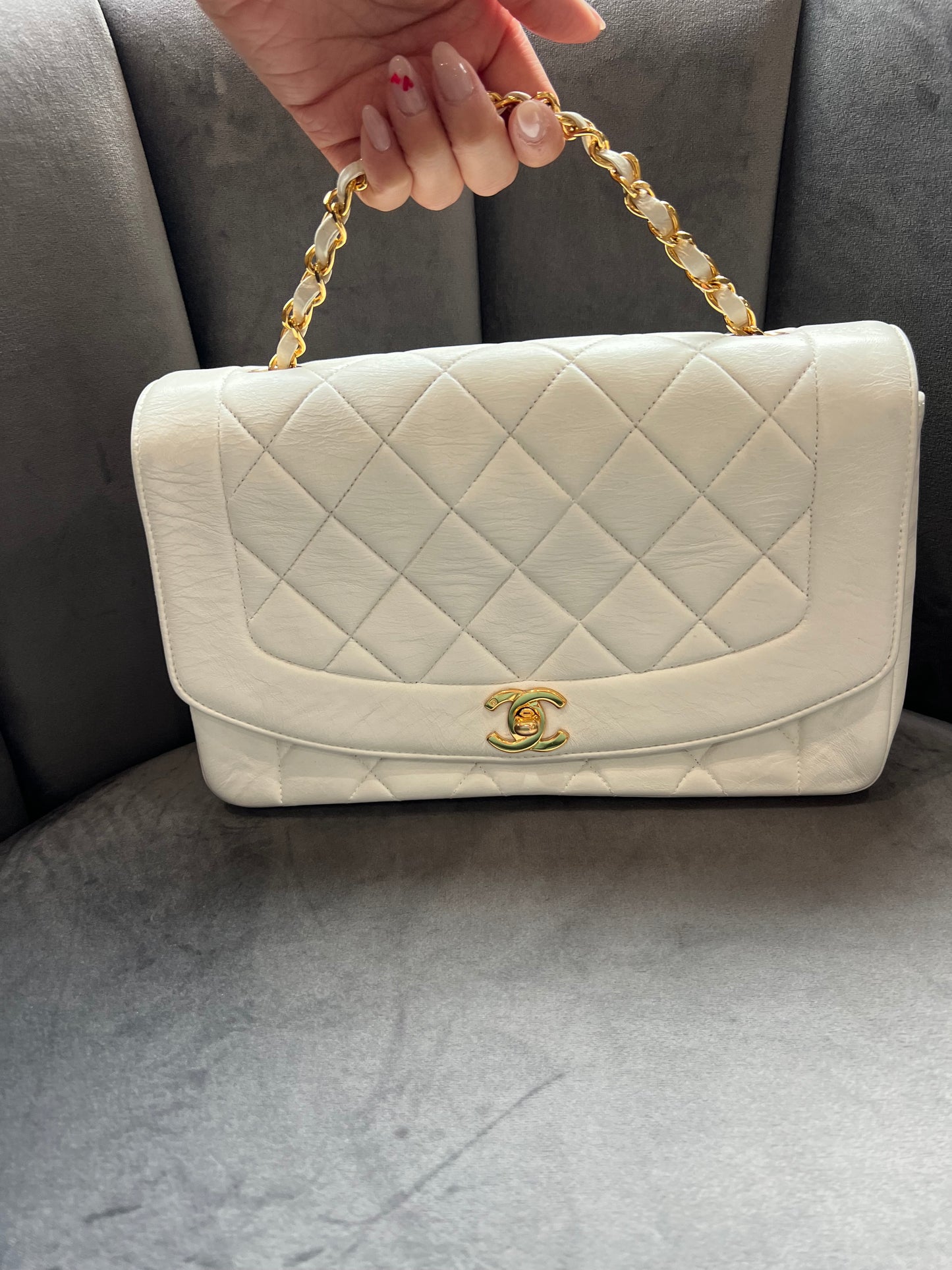 Chanel Diana Ivory vintage