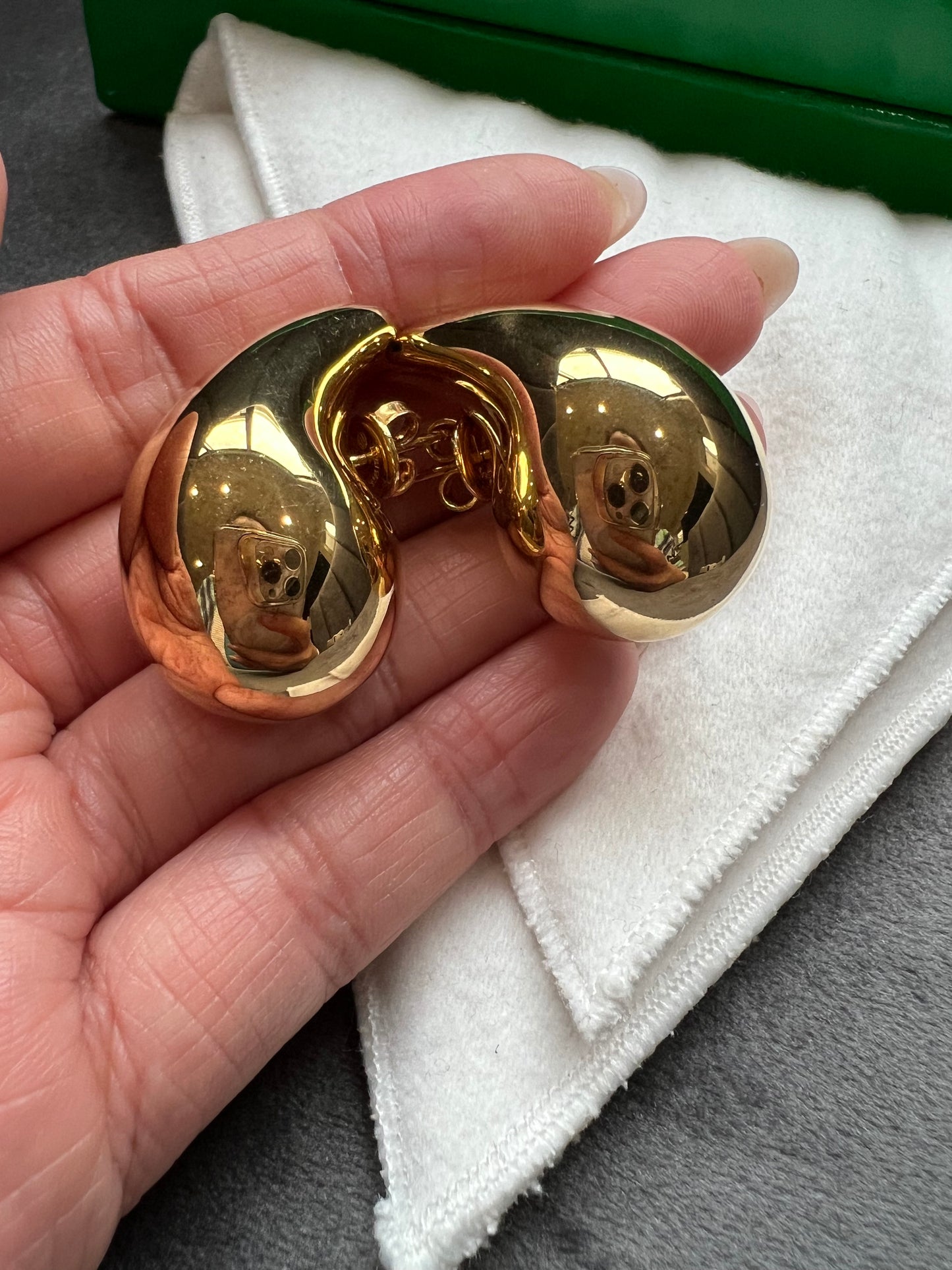 Bottega Veneta Drop Earrings in gold