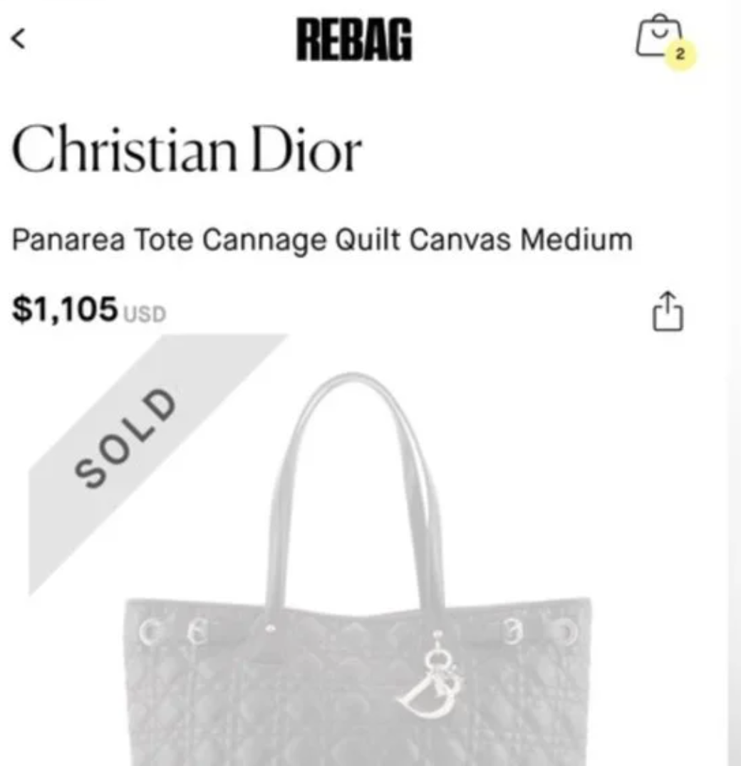 Lady Dior Cannage Panarea Tote