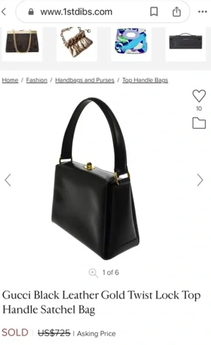Gucci vintage top handle bag