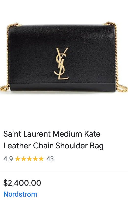 YSL Kate clutch bag