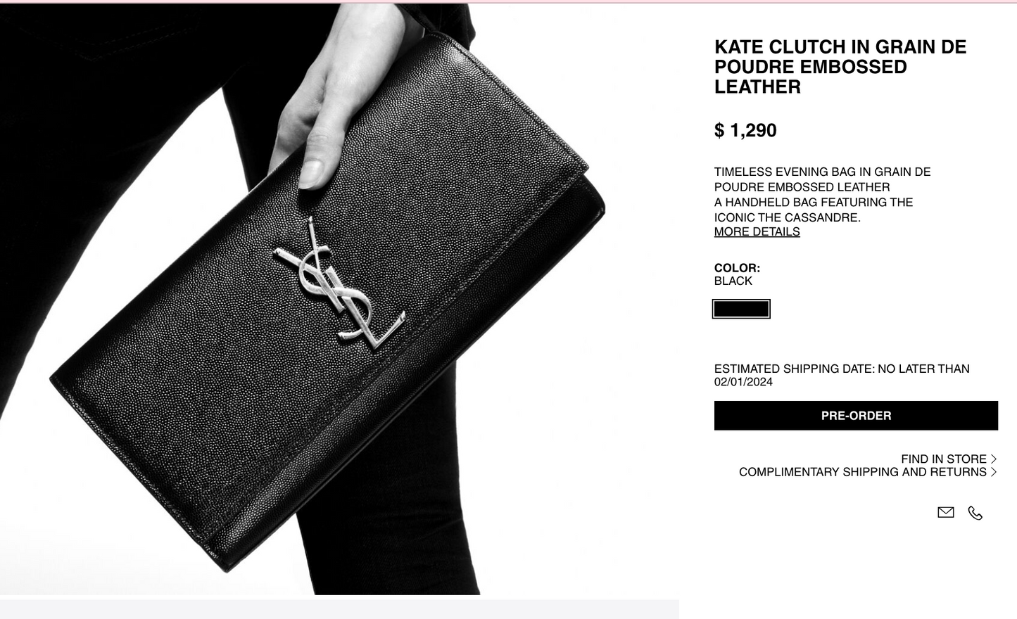 YSL Kate clutch bag