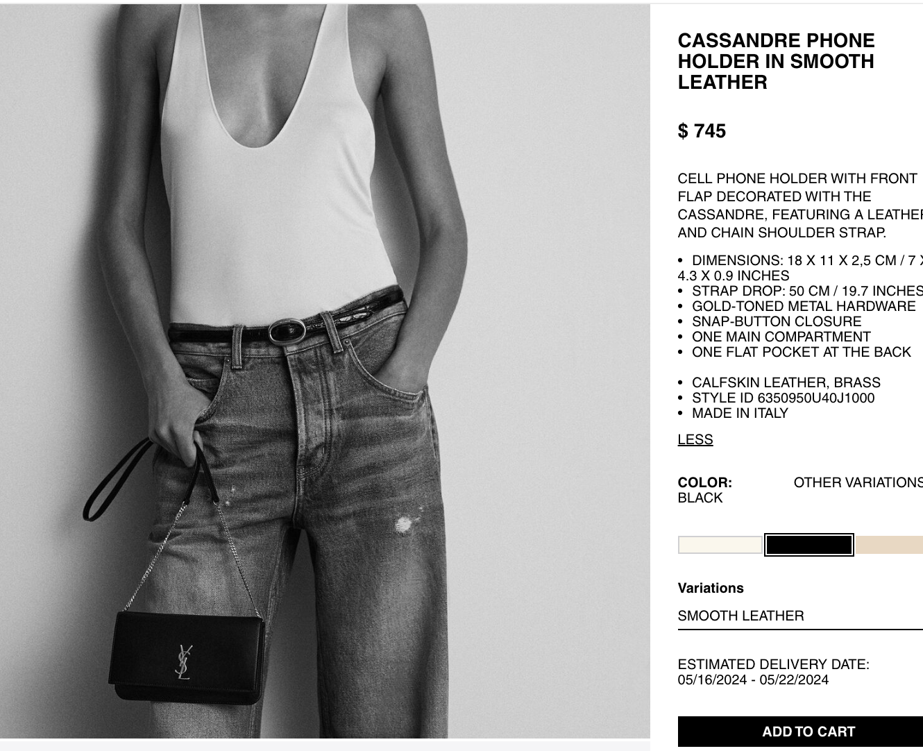 Saint Laurent monogram mini crossbody