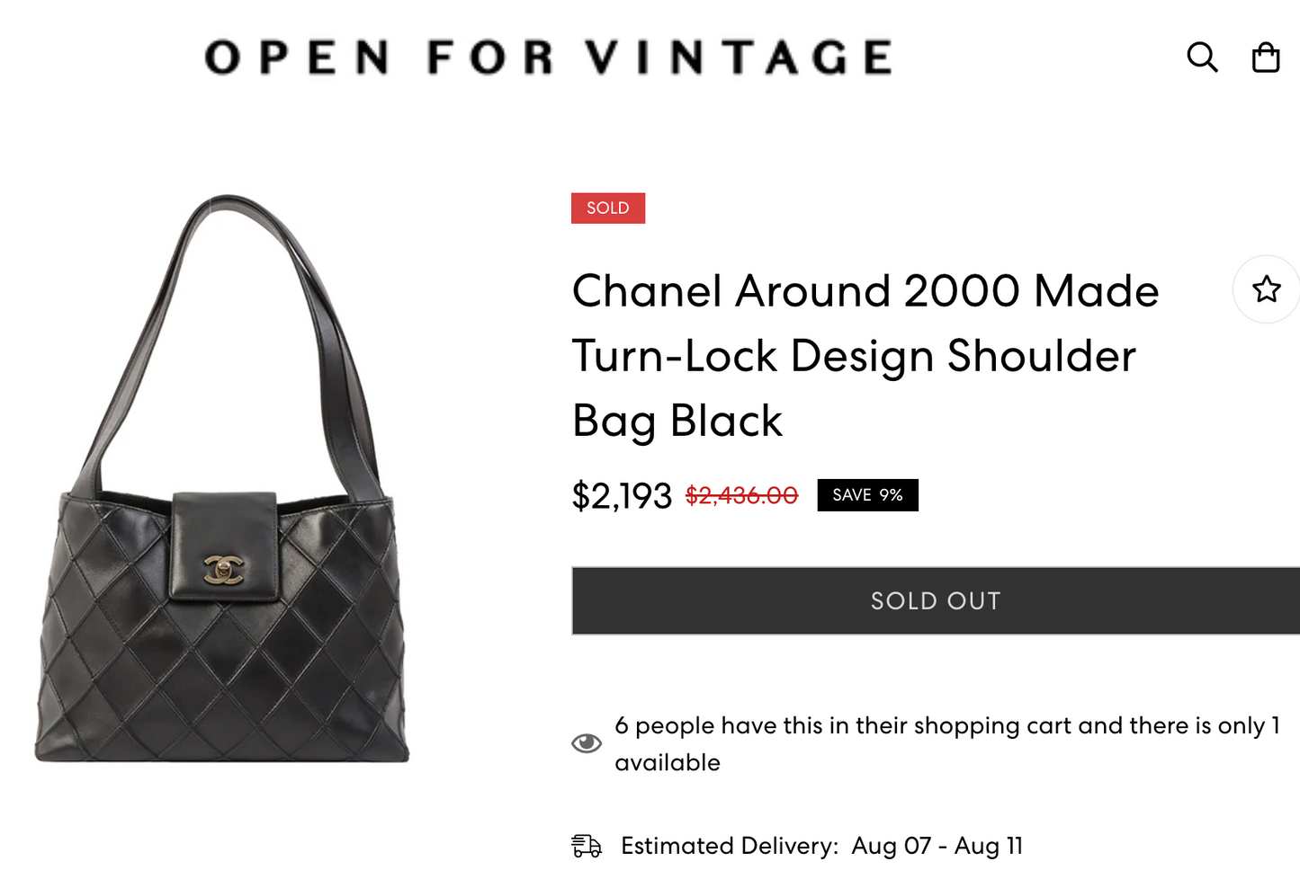 Chanel Vintage Kelly Shoulder Bag