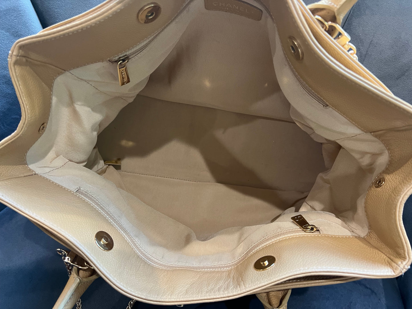 CHANEL Cerf Exec Tote Bag 24k Gold