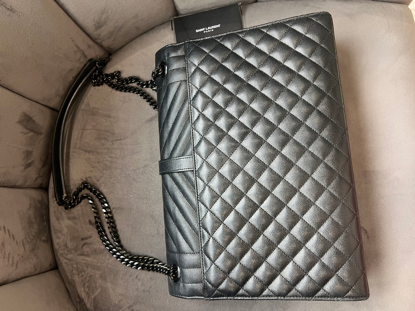 YSL Large Mixed Matelasse Shoulder Bag