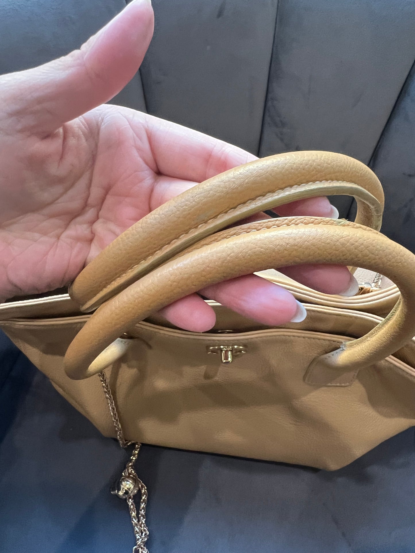 CHANEL Cerf Exec Tote Bag 24k Gold