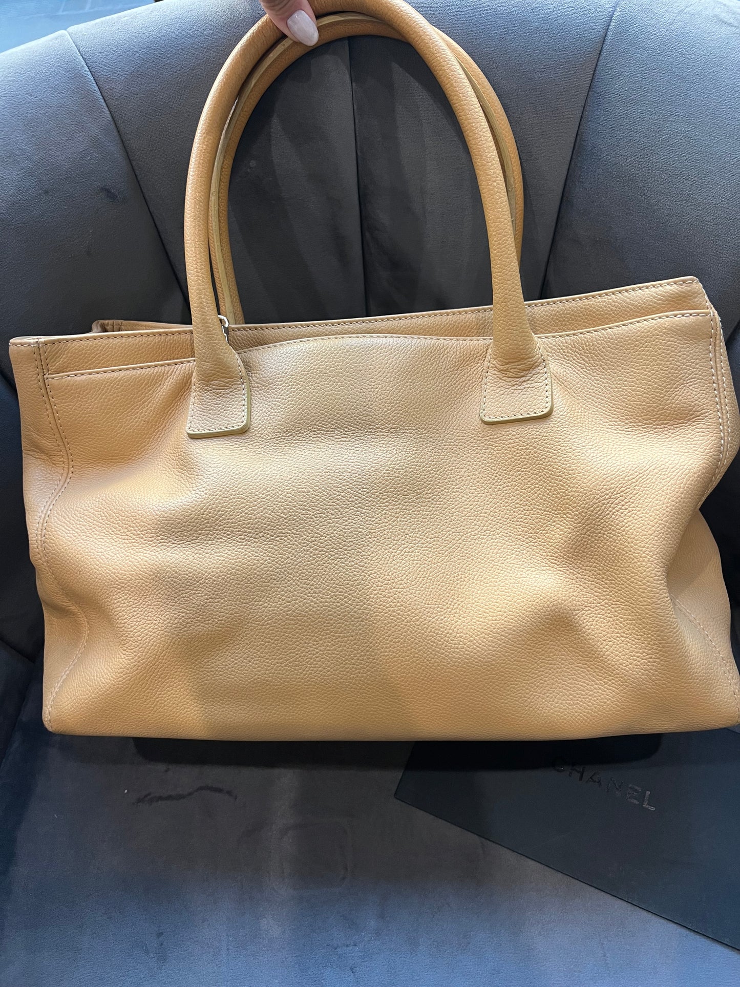CHANEL Cerf Exec Tote Bag 24k Gold