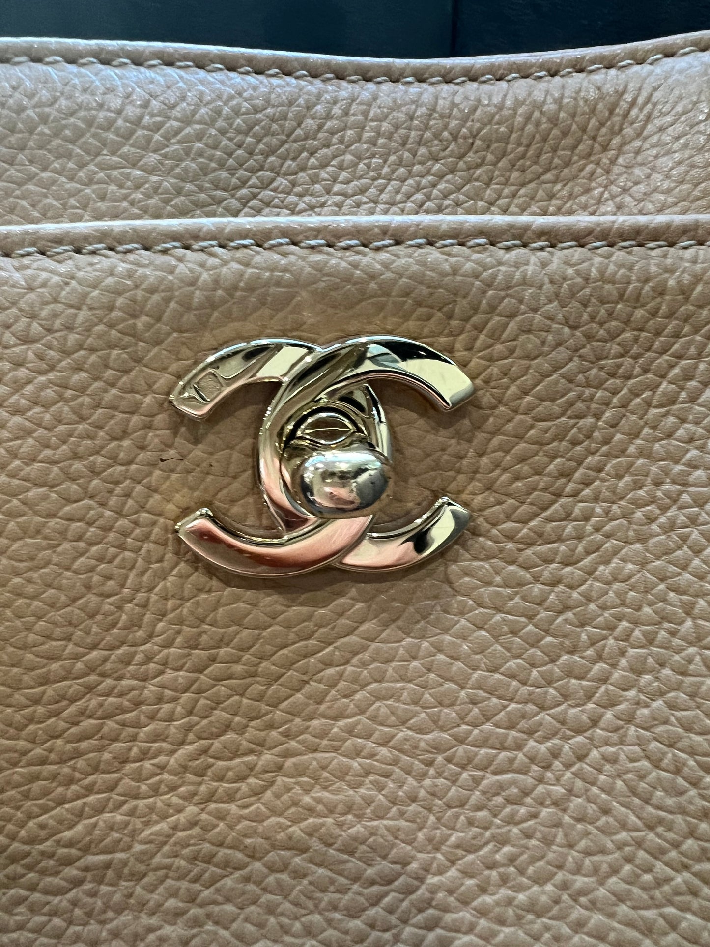 CHANEL Cerf Exec Tote Bag 24k Gold