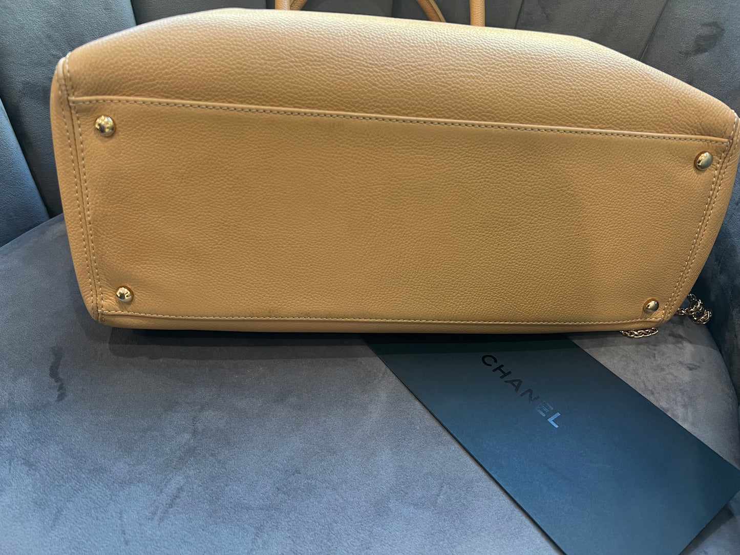 CHANEL Cerf Exec Tote Bag 24k Gold