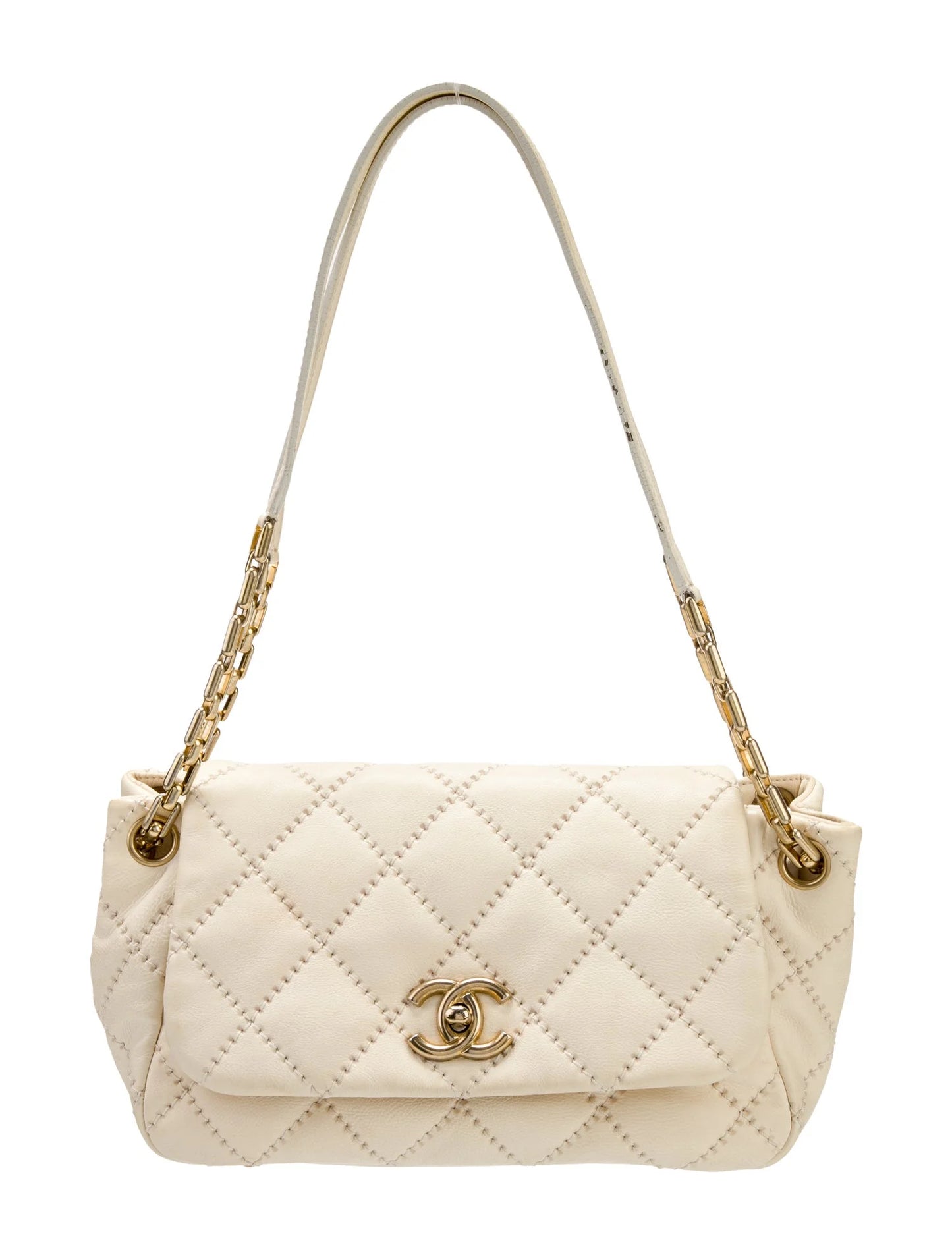 Vintage Chanel Quilted Chain Single Flap Bag