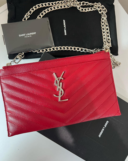 Red YSL Wallet on chain