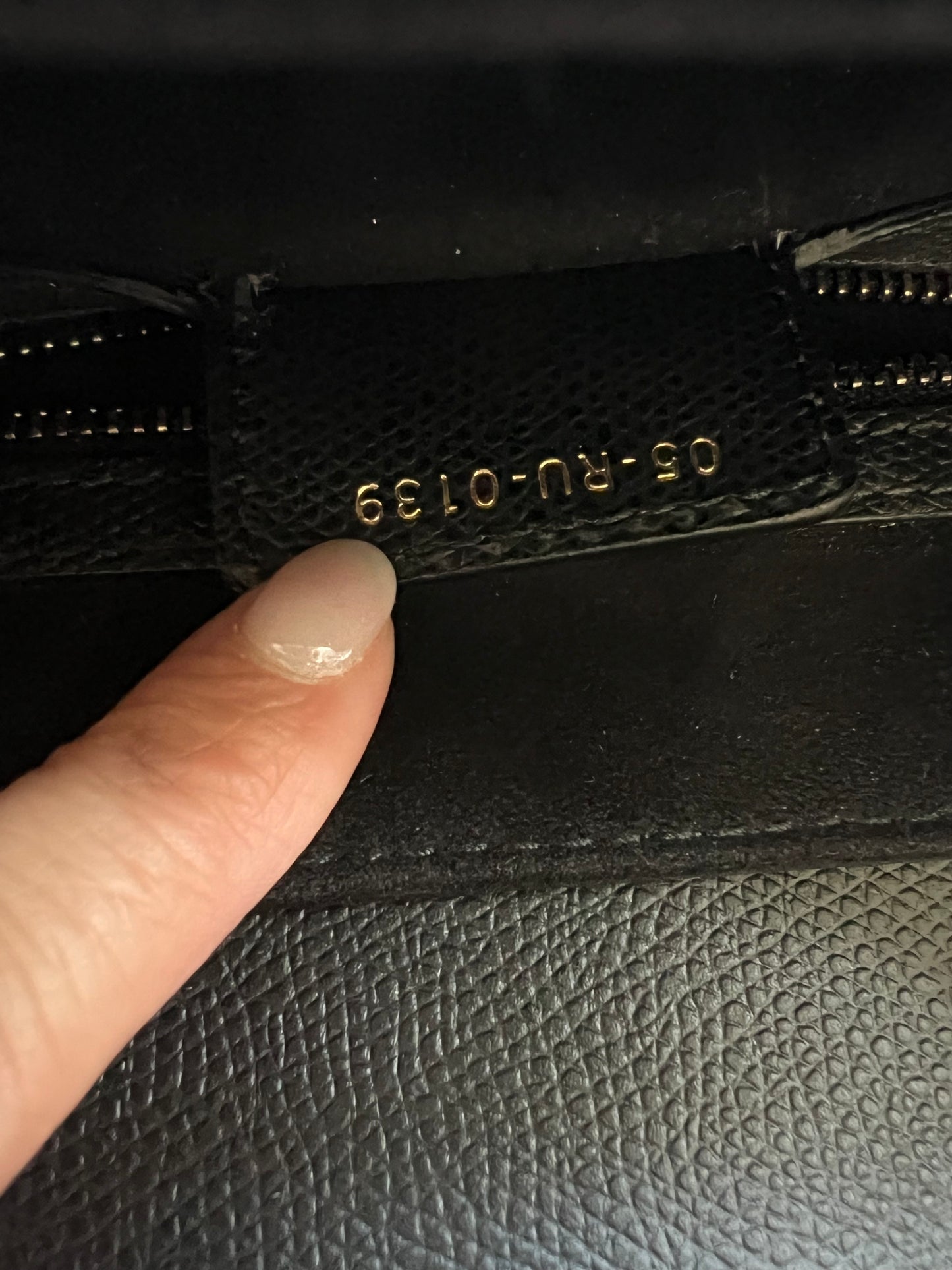 Dior Saddle Shoulder Bag Medium Grained black leather