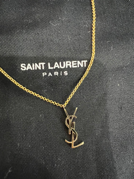 YSL charm necklace