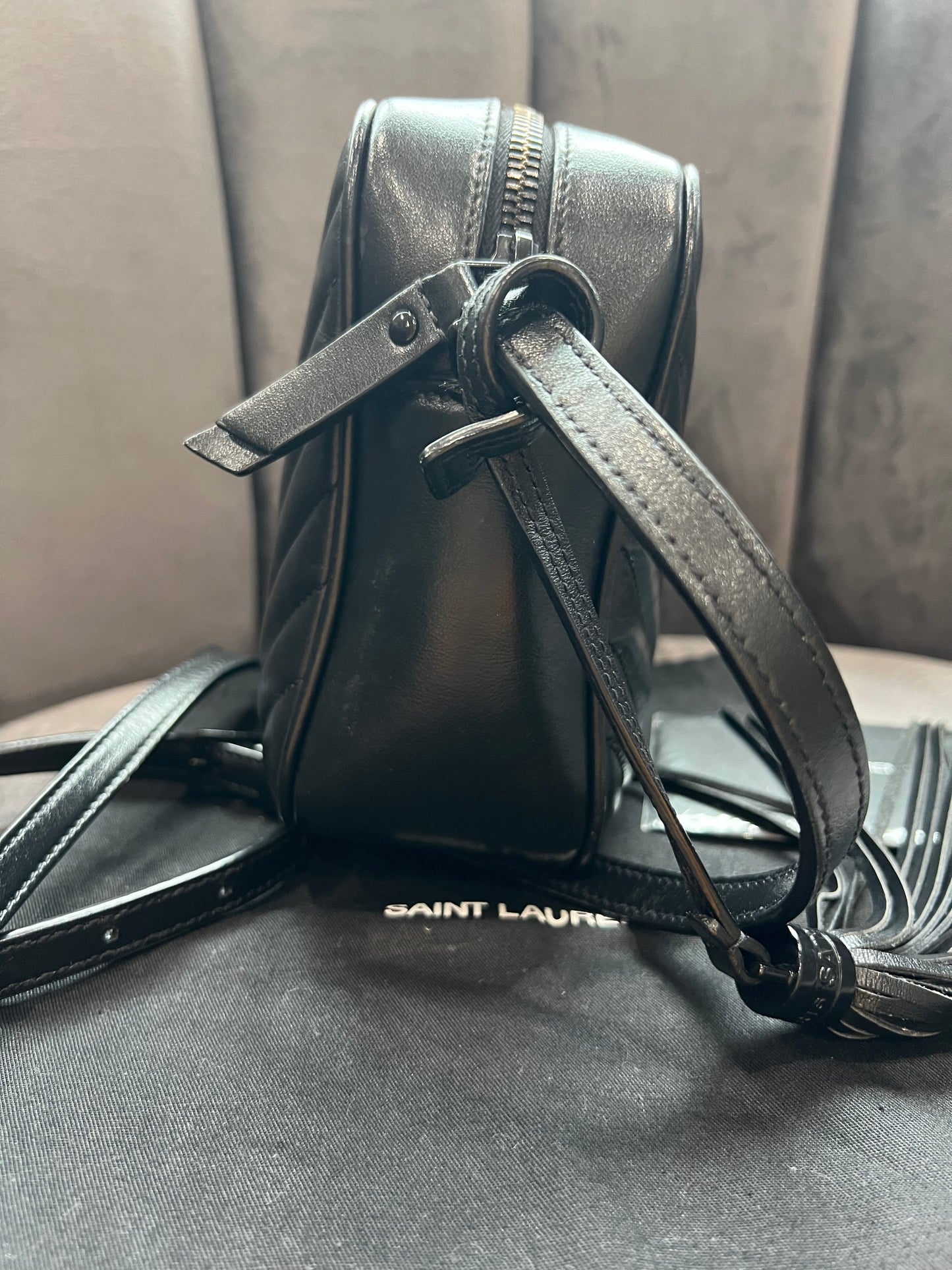 Saint Laurent Lou Camera Bag - All black