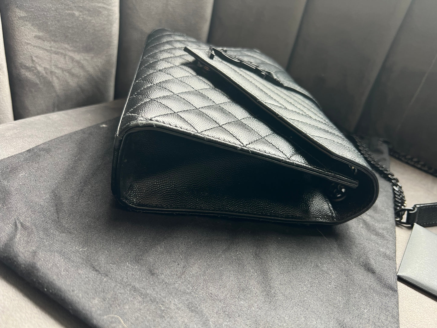 Yves Saint Laurent Tri-Quilt Matelasse Envelope Bag