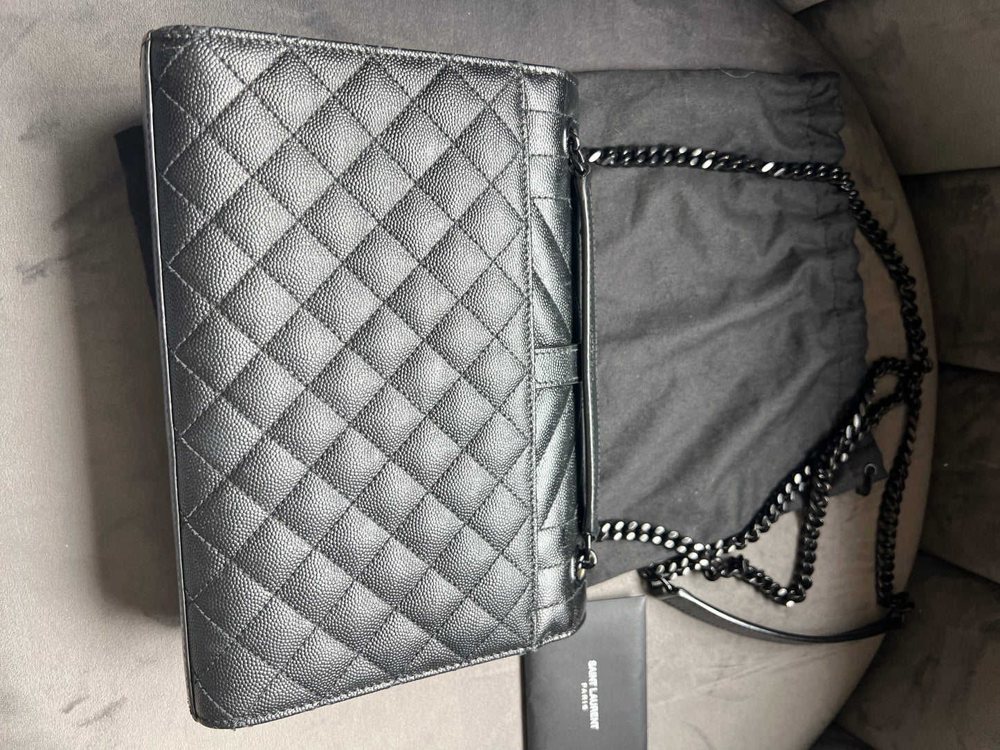 Yves Saint Laurent Tri-Quilt Matelasse Envelope Bag