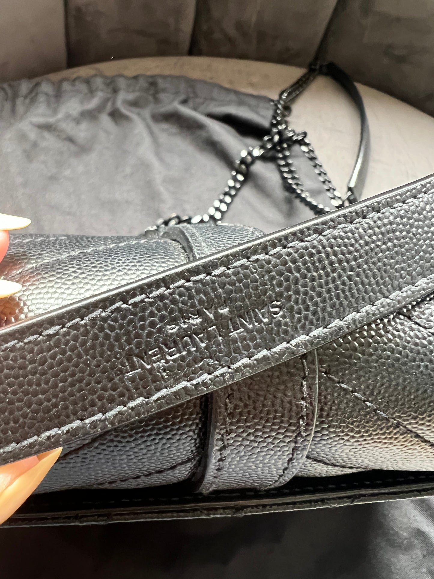 Yves Saint Laurent Tri-Quilt Matelasse Envelope Bag