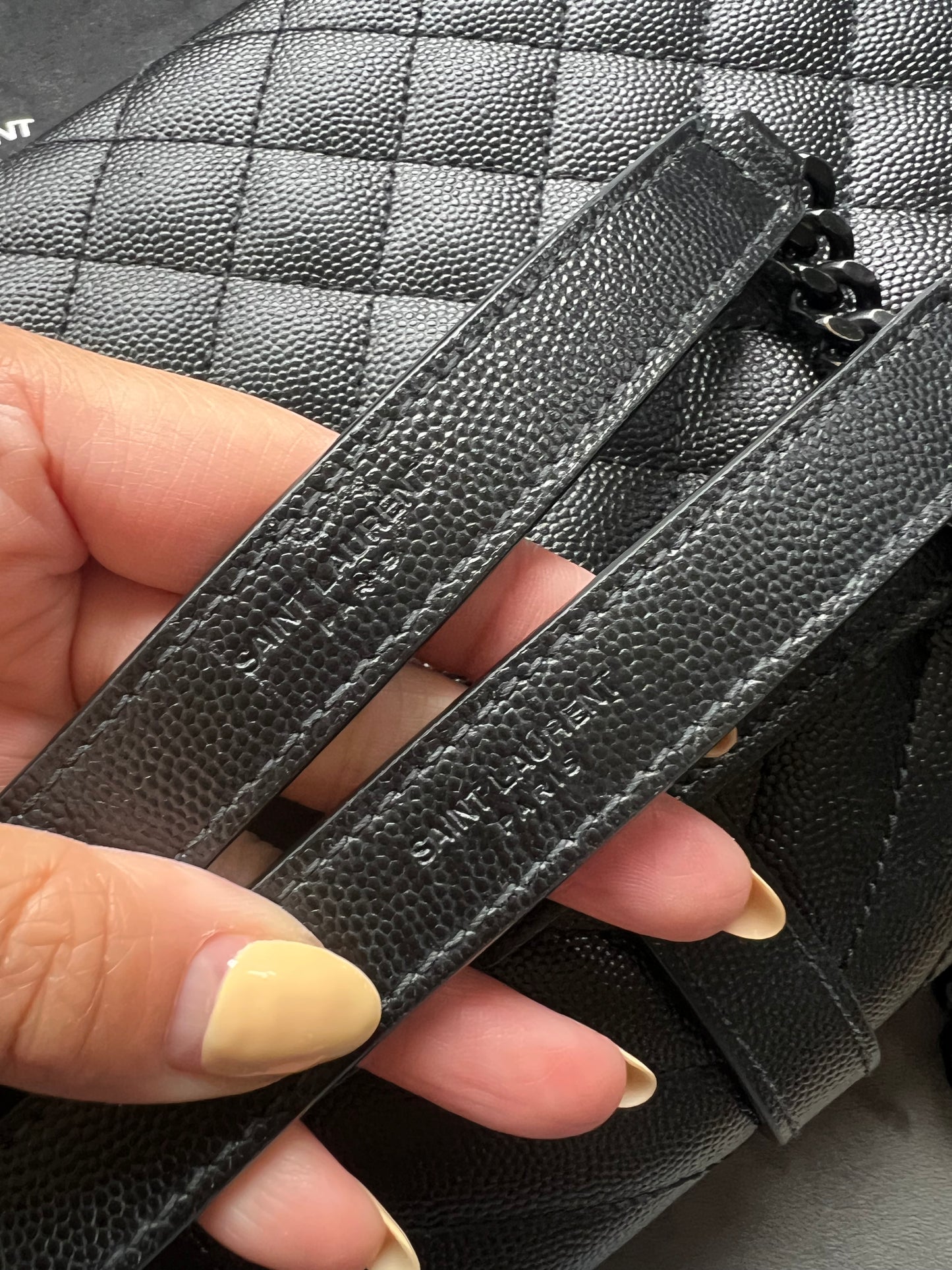 Yves Saint Laurent Tri-Quilt Matelasse Envelope Bag