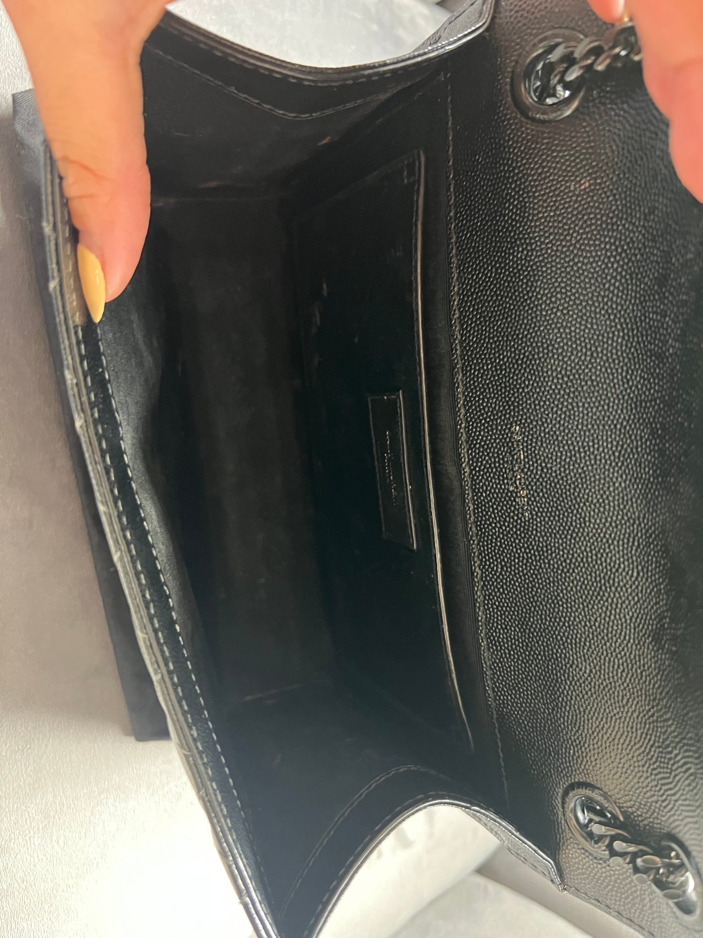 Yves Saint Laurent Tri-Quilt Matelasse Envelope Bag