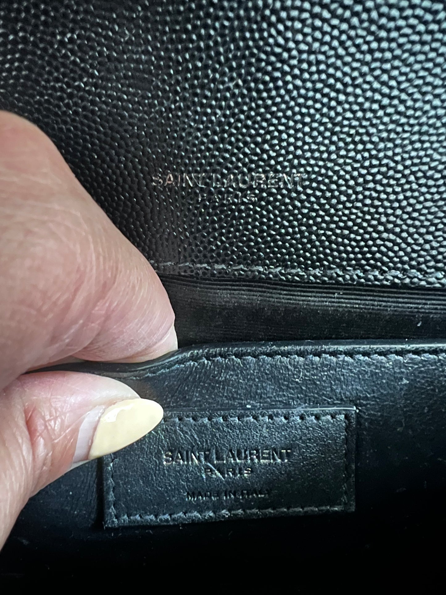 Yves Saint Laurent Tri-Quilt Matelasse Envelope Bag