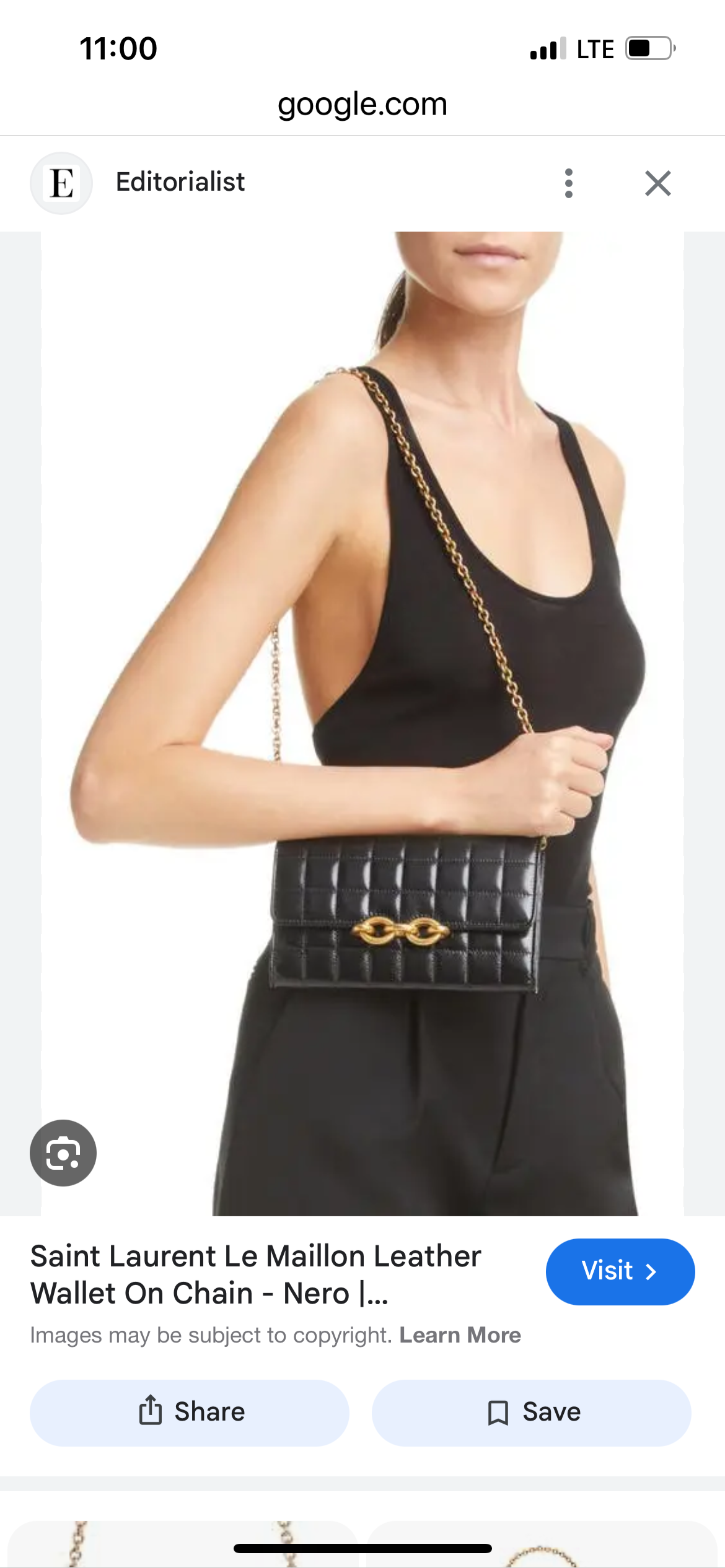 NWT YSL Lambskin Quilted Le Maillon Bag