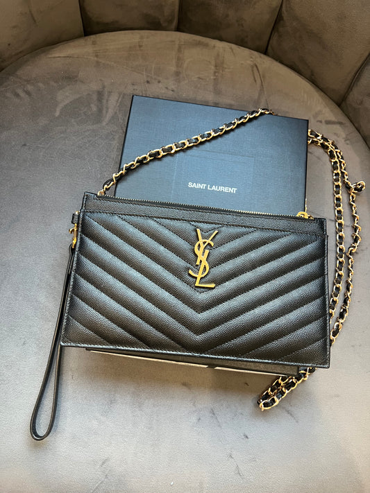 New Saint Laurent Monogram Wristlet