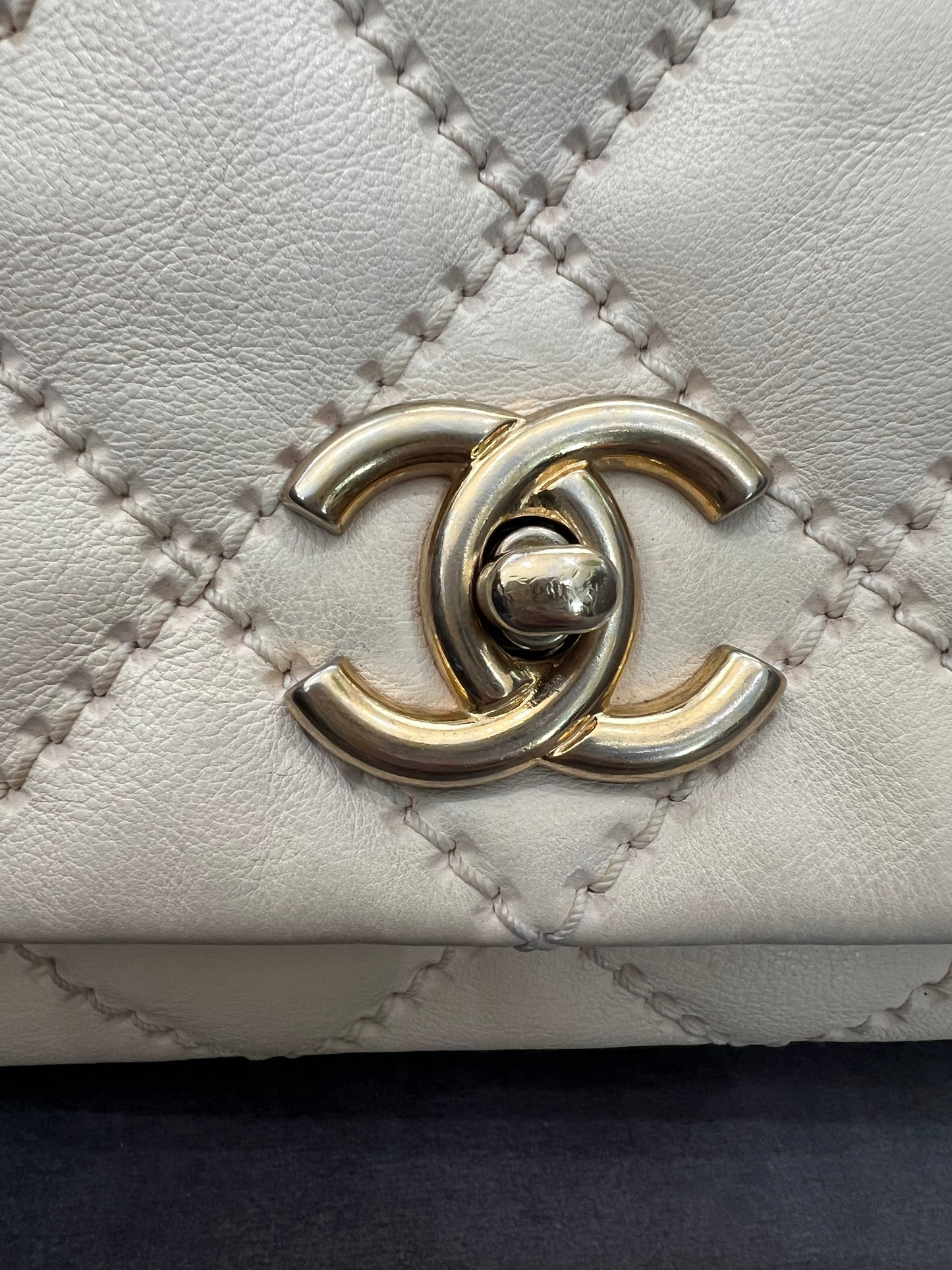 Vintage Chanel Quilted Chain Single Flap Bag