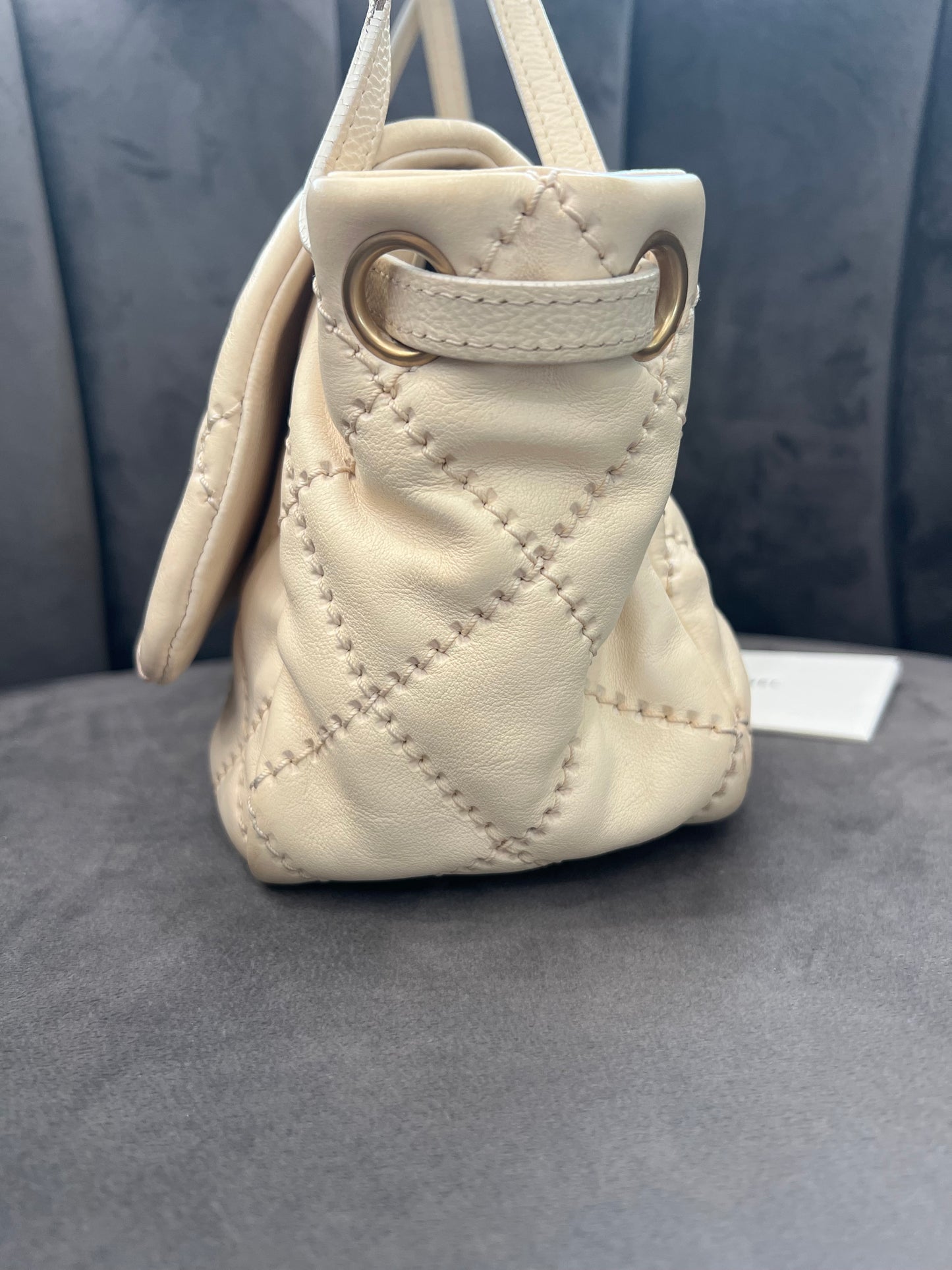 Vintage Chanel Quilted Chain Single Flap Bag